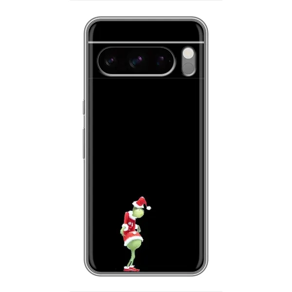 Чохол з малюнком «Грінч на чорному» для Google Pixel 8 Pro
