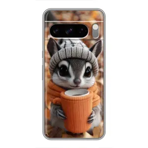 Печатный чехол «Зверята с кофе» для Google Pixel 8 Pro