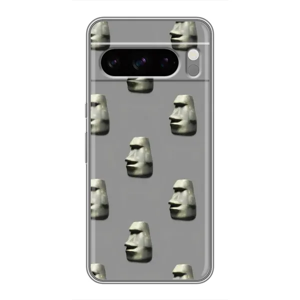 Чехол с рисунком «Каменное лицо» для Google Pixel 8 Pro Чехол с рисунком «Каменное лицо» для Google Pixel 8 Pro