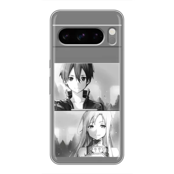 Чехол с рисунком «Кирито-Асуна» для Google Pixel 8 Pro Чехол с рисунком «Кирито-Асуна» для Google Pixel 8 Pro