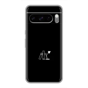 Чехол с картинками на черном фоне для Google Pixel 8 Pro (Книжки)