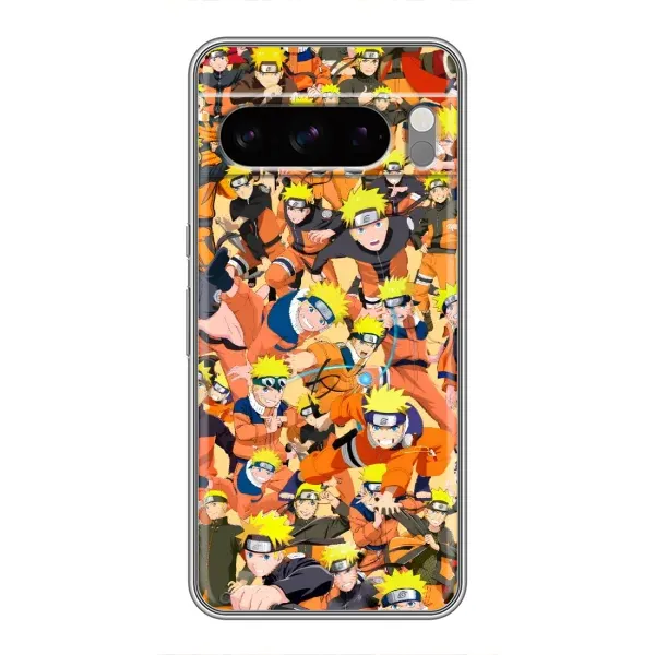 Чехол с рисунком «Коллаж Наруто» для Google Pixel 8 Pro