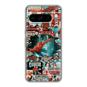 Чехол Супергерой Человека Паука на Google Pixel 8 Pro (Комиксы Человек Паук)