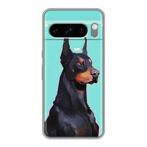 Чехол с рисунком «Король доберман» для Google Pixel 8 Pro Чехол с рисунком «Король доберман» для Google Pixel 8 Pro