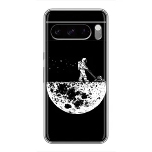 Силиконовый Чехол с принтом "Космонавты" на Google Pixel 8 Pro (Космонавт)