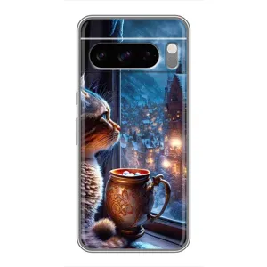 Чехлы на Новый Год Google Pixel 8 Pro (Кот новогодний)