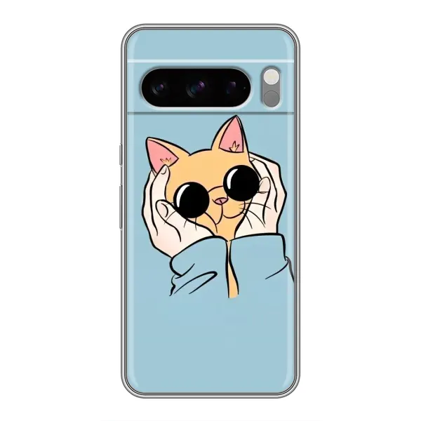 Чехол с рисунком «КОТИК в очках» для Google Pixel 8 Pro Чехол с рисунком «КОТИК в очках» для Google Pixel 8 Pro