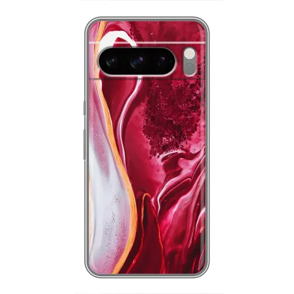 Чехол с рисунком «Красный мрамор» для Google Pixel 8 Pro Чехол с рисунком «Красный мрамор» для Google Pixel 8 Pro