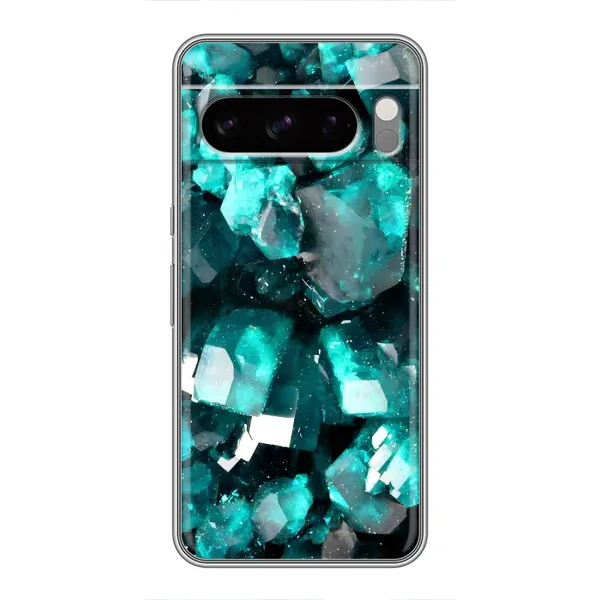 Чехол с рисунком «Кристалы» для Google Pixel 8 Pro
