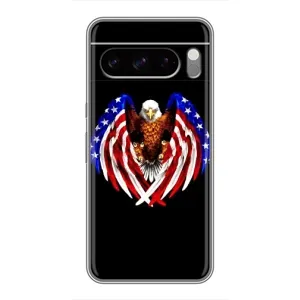Чехол Флаг USA для Google Pixel 8 Pro (Крылья США)