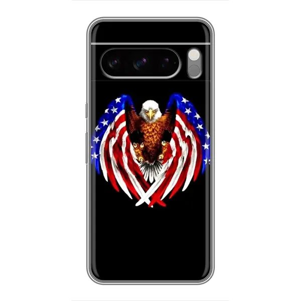 Чехол с рисунком «Крылья США» для Google Pixel 8 Pro