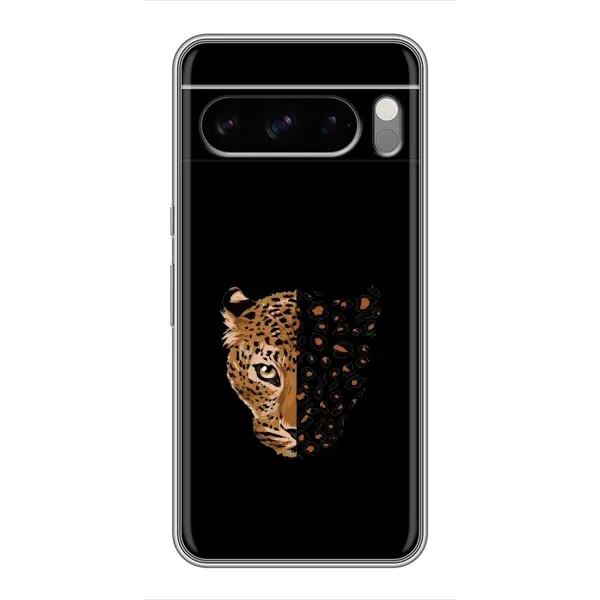 Чехол с рисунком «Леопард на черном» для Google Pixel 8 Pro Чехол с рисунком «Леопард на черном» для Google Pixel 8 Pro