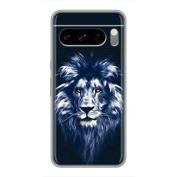 Чехол с рисунком «Лев - синий» для Google Pixel 8 Pro Чехол с рисунком «Лев - синий» для Google Pixel 8 Pro