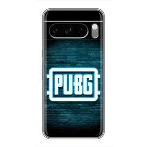 Чехол (TPU) с картинкой "Лого Пабг" на Гугул Пиксель 8 Про (Лого PUBG)