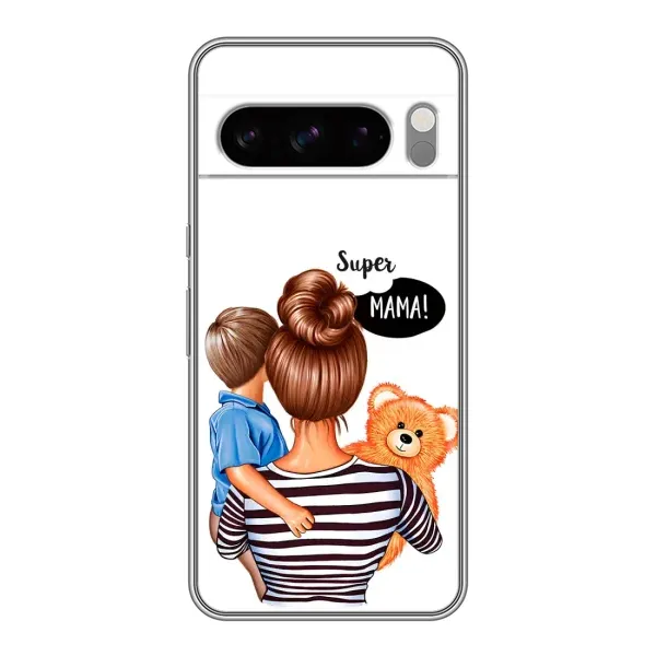Чехол с рисунком «Мама и сын» для Google Pixel 8 Pro Чехол с рисунком «Мама и сын» для Google Pixel 8 Pro