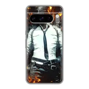 Силиконовый чехол с картинкой "Герой Pubg" на Google Pixel 8 Pro (Man Пубг)
