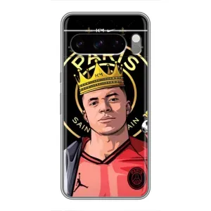 Чехол (TPU) с Футболистом на Google Pixel 8 Pro (Mbappe King)