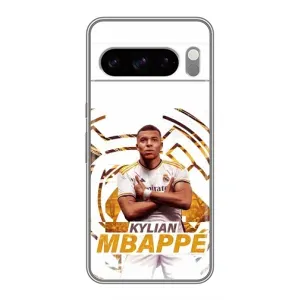 Чехол (TPU) с Футболистом на Google Pixel 8 Pro (Мбаппе Реал)