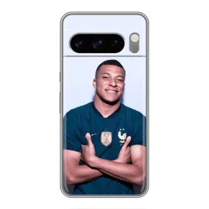 Чехол (TPU) с Футболистом на Google Pixel 8 Pro (Мбаппешичка)