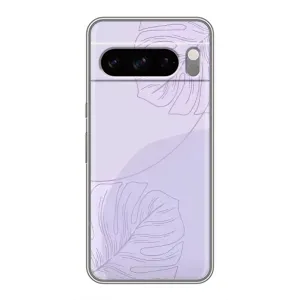 Чохол квітковий дизайн для Google Pixel 8 Pro (Монстера фіолетова)
