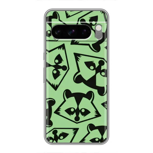 Чехол с рисунком «Мордочки Енота» для Google Pixel 8 Pro Чехол с рисунком «Мордочки Енота» для Google Pixel 8 Pro
