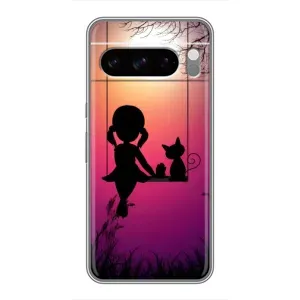 Девчачий Чехол для Google Pixel 8 Pro (На качели)