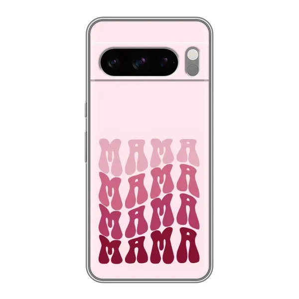 Чехол с рисунком «Надпись мама» для Google Pixel 8 Pro Чехол с рисунком «Надпись мама» для Google Pixel 8 Pro