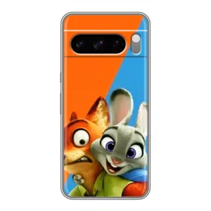 Чехлы ЗВЕРОПОЛИС для Google Pixel 8 Pro (Ник и Хопс)