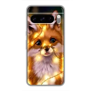 Чехол с Лисичкой для Google Pixel 8 Pro (Новогодний лисенок)