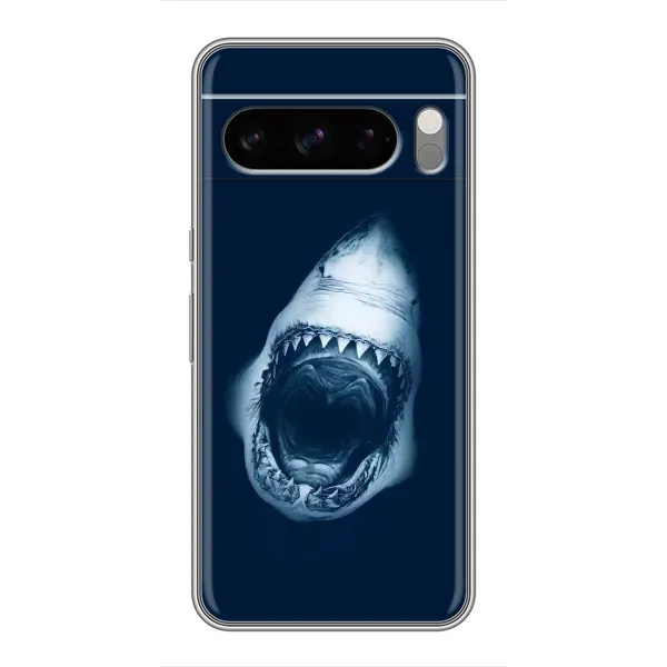 Чехол с рисунком «Пасть Акулы» для Google Pixel 8 Pro