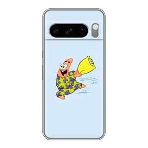 Чехлы с Патриком на Google Pixel 8 Pro (Патрик с подушкой)