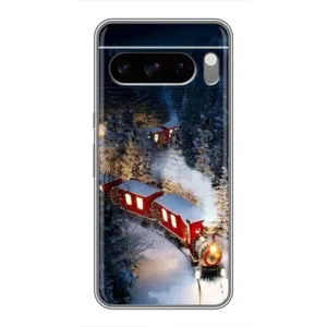 Силиконовый бампер на рождество для Google Pixel 8 Pro (Поезд)