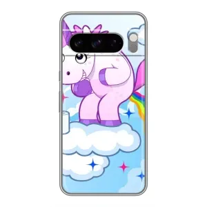Чехол Unicorn на Google Pixel 8 Pro (Радуга единорожка)