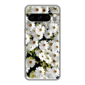 Чехол с ромашками на Google Pixel 8 Pro (Рамка в ромашках)