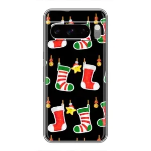 Силиконовый бампер на рождество для Google Pixel 8 Pro (Рождественские подарки)
