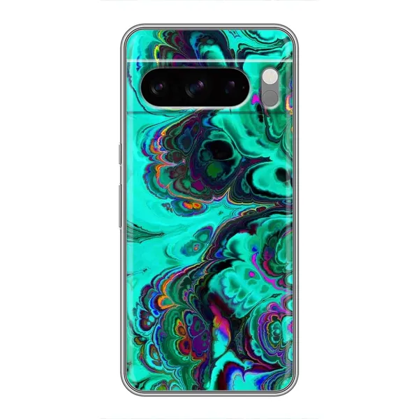 Чехол с рисунком «Салатный мрамор» для Google Pixel 8 Pro Чехол с рисунком «Салатный мрамор» для Google Pixel 8 Pro
