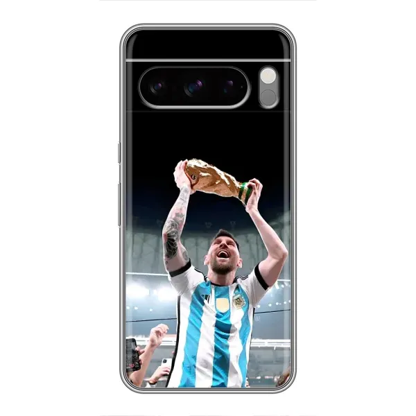 Чехол с рисунком «Счастливый Месси» для Google Pixel 8 Pro
