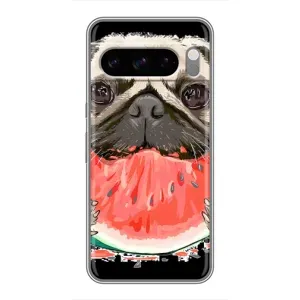Чехол (ТПУ) Милые собачки для Google Pixel 8 Pro (Смешной Мопс)