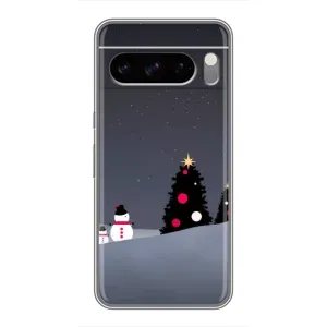 Чехлы на Новый Год Google Pixel 8 Pro (Снеговички)