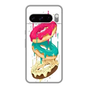 Чехол с изображением  вкусной еды для Google Pixel 8 Pro (Сочные пончики)