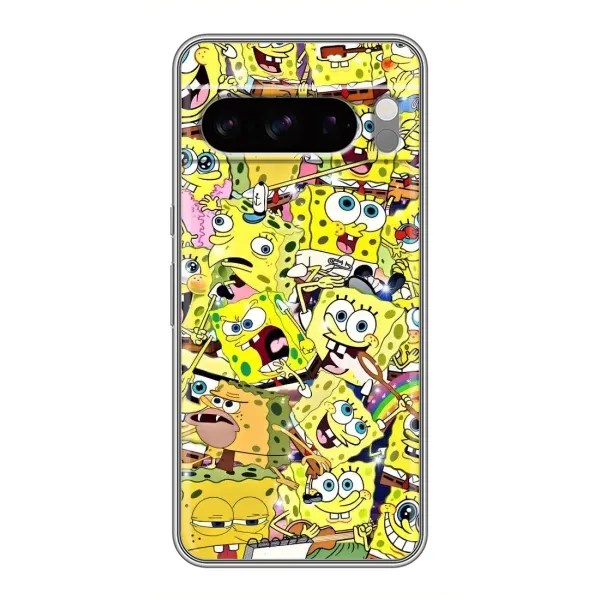 Чехол с рисунком «Спанч Боб Арт» для Google Pixel 8 Pro