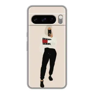 Силиконовый Чехол на Google Pixel 8 Pro с картинкой Стильных Девушек (Стильная)