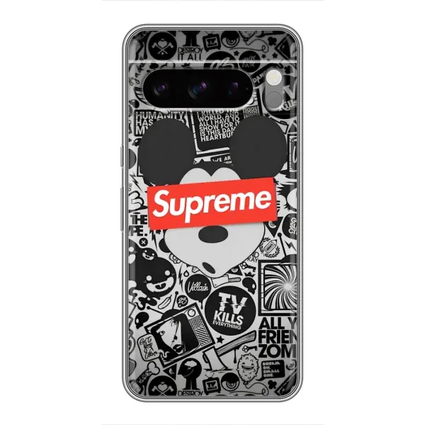 Чехол с рисунком «Supreme Маус» для Google Pixel 8 Pro Чехол с рисунком «Supreme Маус» для Google Pixel 8 Pro