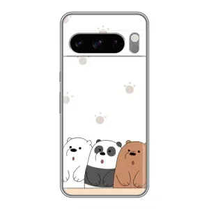 Чохли з зображенням різних тварин на Google Pixel 8 Pro (Здивовані ведмедики)
