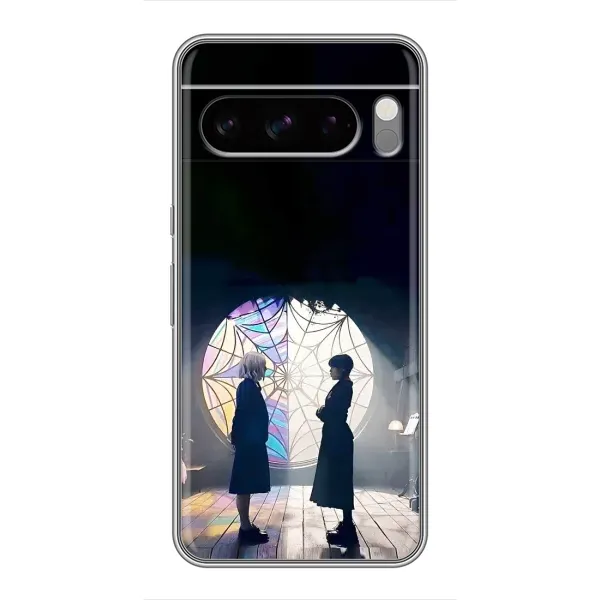 Чехол с рисунком «Уэнсдей и Энди» для Google Pixel 8 Pro Чехол с рисунком «Уэнсдей и Энди» для Google Pixel 8 Pro