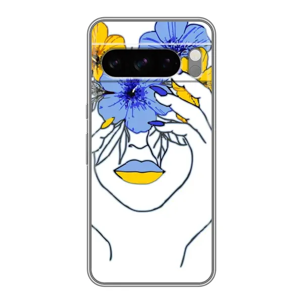Чехол с рисунком «Украинка на всю голову» для Google Pixel 8 Pro Чехол с рисунком «Украинка на всю голову» для Google Pixel 8 Pro