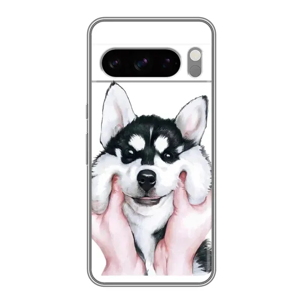 Чехол с рисунком «Собака Хаски» для Google Pixel 8 Pro Чехол с рисунком «Собака Хаски» для Google Pixel 8 Pro