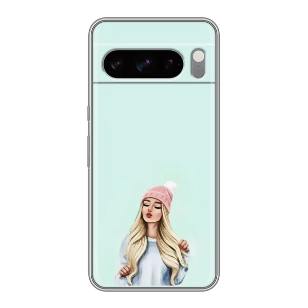Чехол с рисунком «В шапке» для Google Pixel 8 Pro
