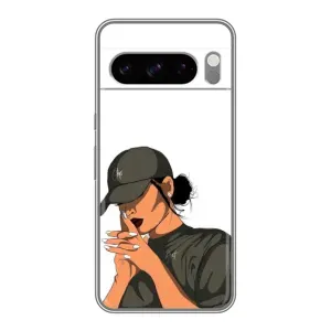 Силиконовый Чехол на Google Pixel 8 Pro с картинкой Стильных Девушек (В зеленом)