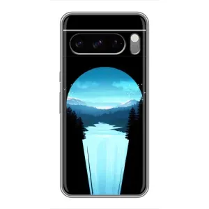 Летний Чехол на Google Pixel 8 Pro (Синий Водопад)